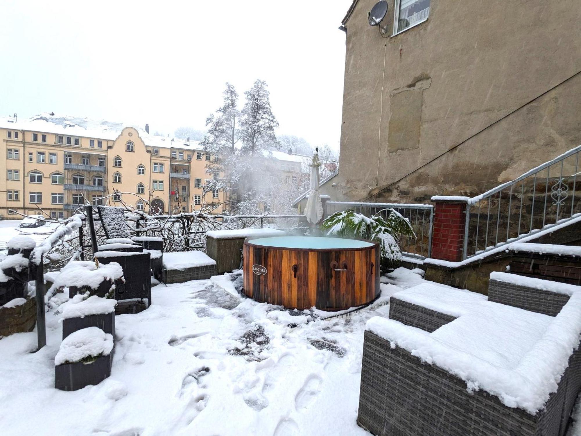 Apartamento Zi2 - Urlaubsmagie - Whirlpool, Sauna Und Garten Sebnitz Exterior foto
